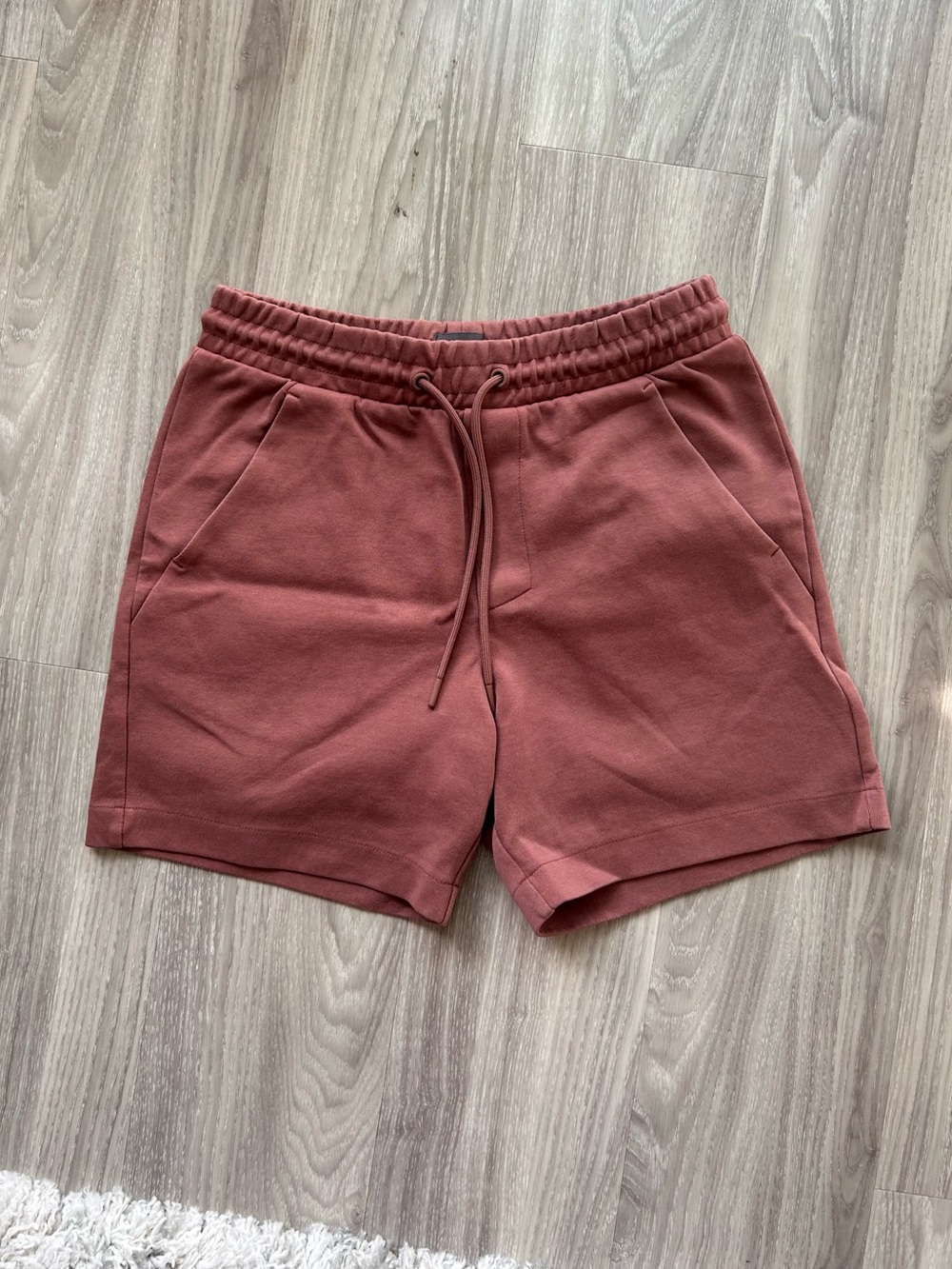 H&M Casual Drawstring Lounge Shorts in Dusty Rose (Small)